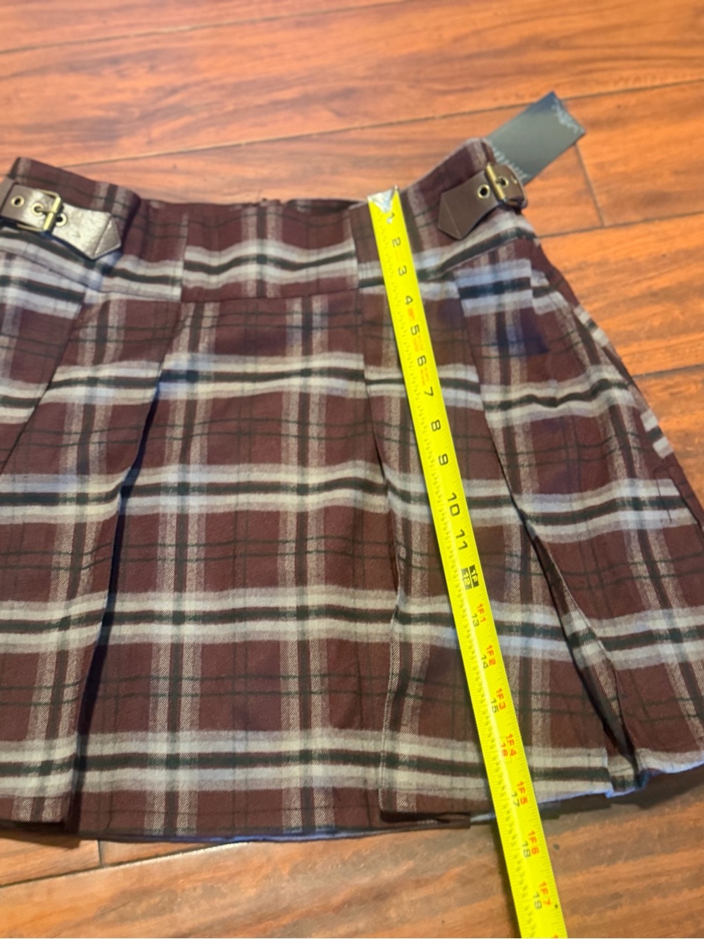 Disturbia burgundy and brown skirt women’s sizes 10 - Picture 7 of 11